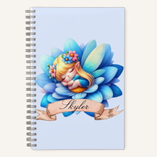 Carnet Jolie Fée Endormie Rêves Suaves Floraux Fantaisist