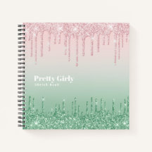 Jolie fille Parties scintillant Glam Sketchbook Do