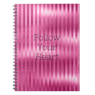 Carnet Jolie Fille Pink Stripes