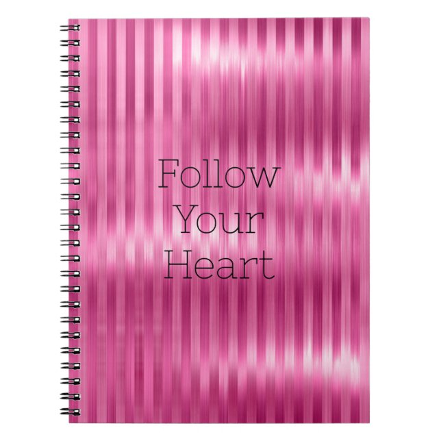 Carnet Jolie Fille Pink Stripes (Devant)