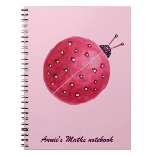 Carnet Jolie fille rose Ladybug enfants