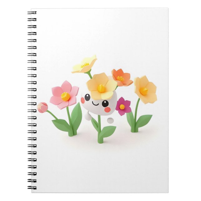 Carnet jolie fleur (Devant)