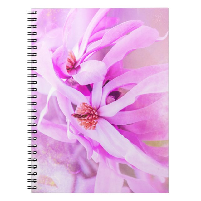 Carnet Jolie floraison rose (Devant)