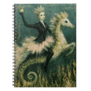 Carnet Jolie Reine Ballerine sur son Hippocampe