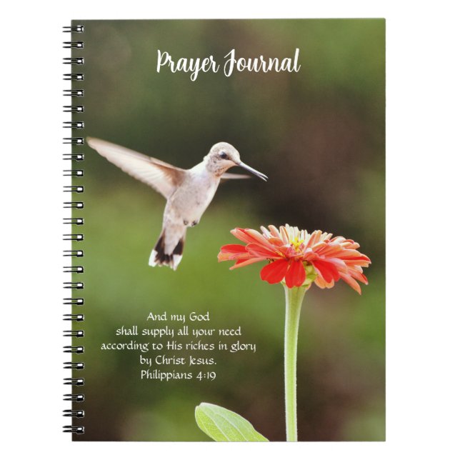 Carnet Jolie revue Colibry et Flower Faith (Devant)