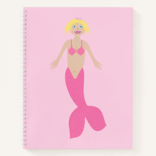 Carnet Jolie sirène d'Imaginaire rose