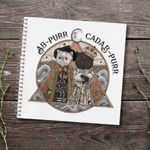 Carnet Jolie Vintage Cottagecore Chat Sorcières Halloween