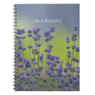 Carnet Jolies Fleurs de Lavande (ma photographie)