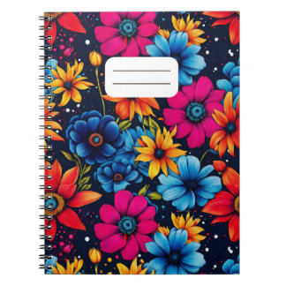 Carnet Jolies fleurs sucrées et roses