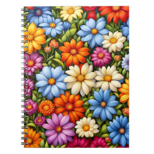 Carnet Jolies Fleurs, Vivement Colorées,