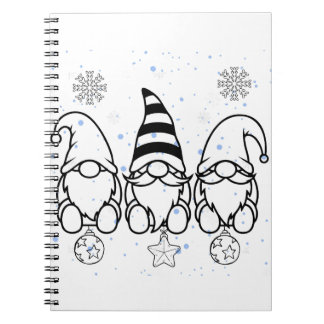 Carnet Jolies lutins de Noël. Déco de fête