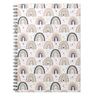 Carnet Jolis arcs-en-ciel pastel