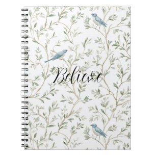 Carnet Jolis Oiseaux Bleus Croient