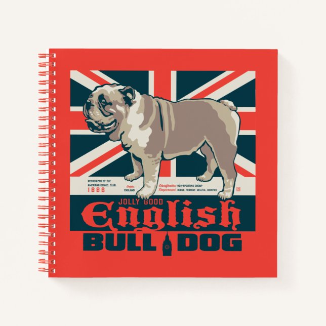 Carnet Jolly Good English Bulldog (Devant)