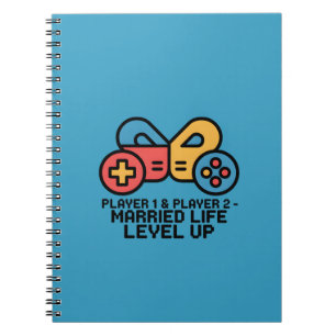 Carnet Joueur 1 & 2 Gamer Marié