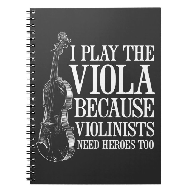 Carnet Joueur amusant Viola parce que les violonistes ont (Devant)