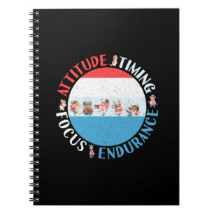 Carnet Joueur de baseball - Rouge Blanc Bleu