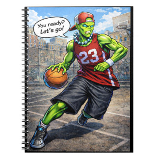 Carnet Joueur de basket-ball alien urbain - Illustration 