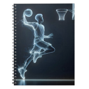 Carnet Joueur De Basket-Ball Avec Traces Légères