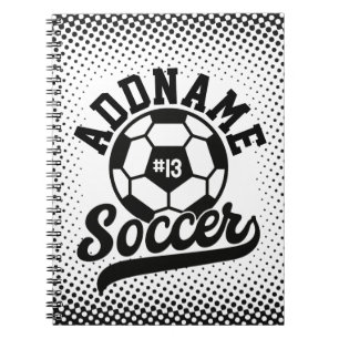 Carnet Joueur de football AJOUTER LE NOM Équipe de footba