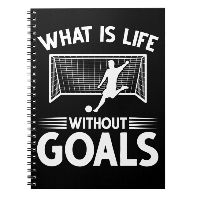Carnet Joueur de soccer Garçon à l'avant objectif (Devant)
