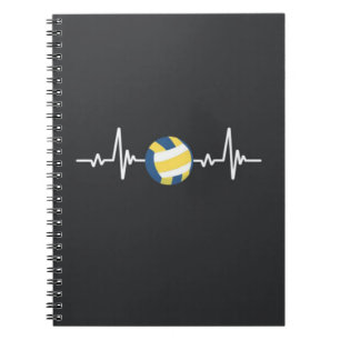 Carnet Joueur de volleyball à l'école Équipe sportive