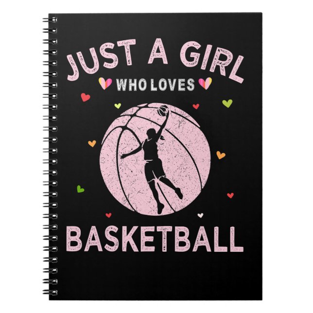 Carnet Joueuse De Basketball Juste Une Fille Qui Aime Le  (Devant)