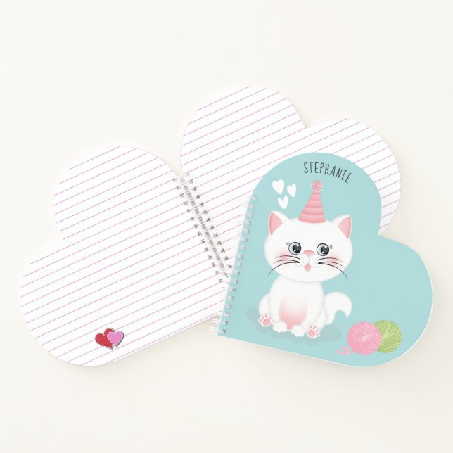 Carnet Jour de chat parfait pour un anniversaire (Intérieur)