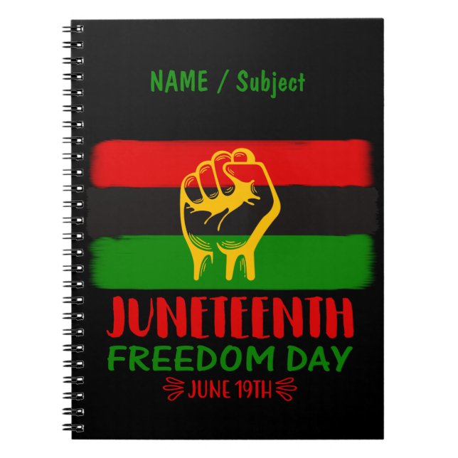 Carnet Jour de la Liberté - Histoire noire (Devant)