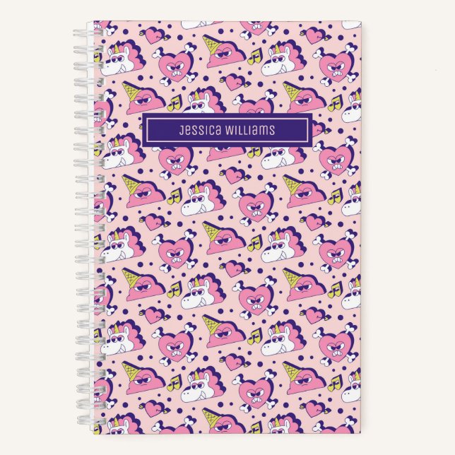 Carnet Jour de la Saint Valentin Unicorn Love Motif (Recto)