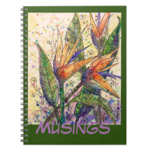 Journal/Carnet - Oiseaux du Paradis "Musings"