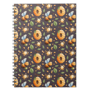 Carnet 🐝🍯Journal de la ruche des abeilles 🌿📓✨