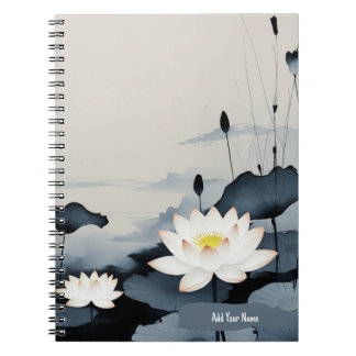 Carnet Journal Minimaliste Fleur de Lotus