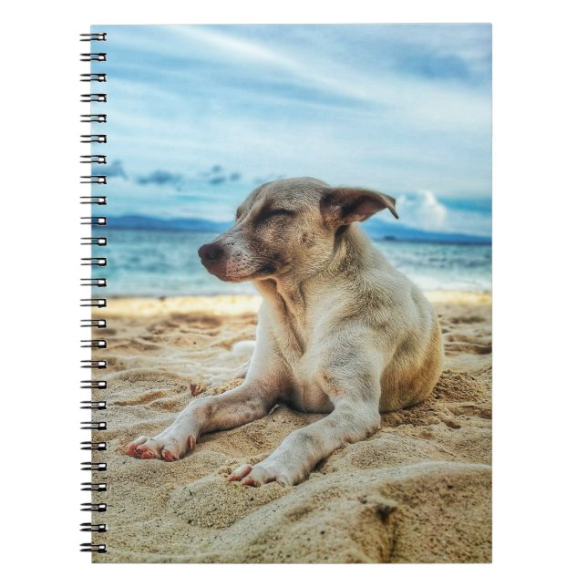Carnet Journée de farniente de chien à la plage, Ocean Sa (Devant)
