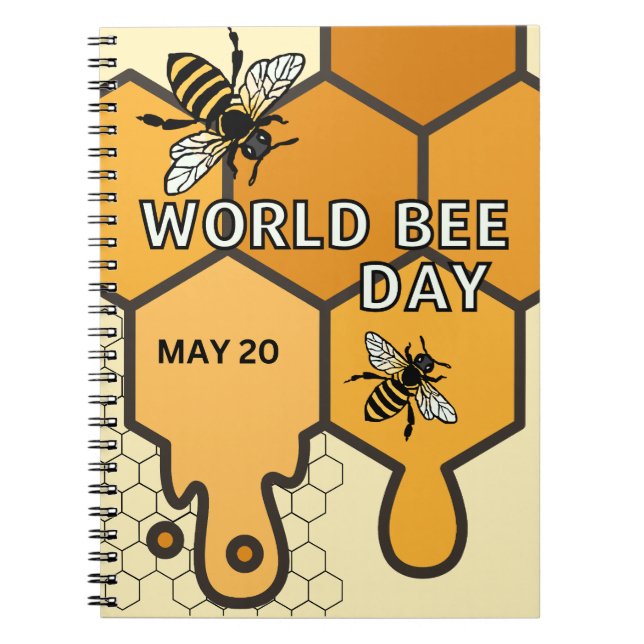 Carnet Journée mondiale de l'abeille (Devant)