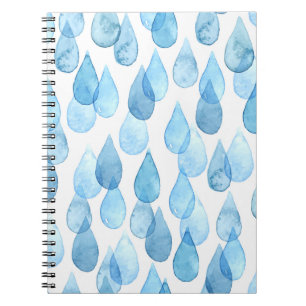 Carnet Jours pluvieux : Motif aquarelle Vintage