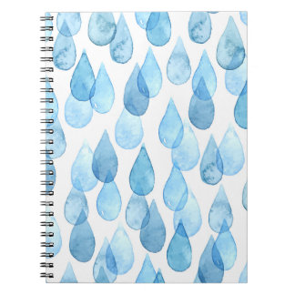 Carnet Jours pluvieux : Motif aquarelle Vintage