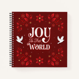 Carnet Joy to the World Christmas Carré Notebook 8.5