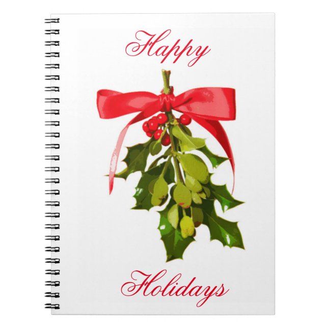 Carnet joyeuse fête mistletoe (Devant)
