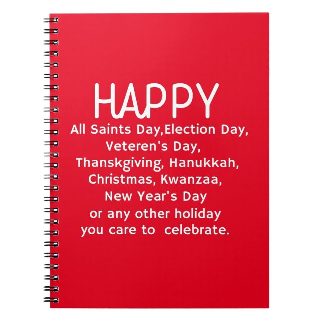 Carnet Joyeuses fêtes (Devant)