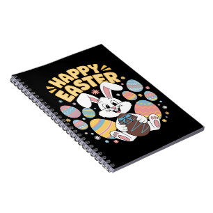 Carnet Joyeuses Pâques 2025 Œufs Lapin Mignon