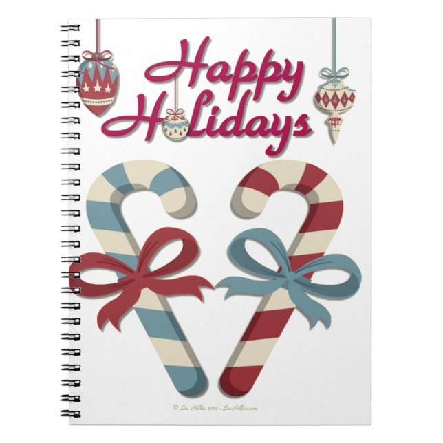 Carnet Joyeuses vacances Sucre de canne coeur (Devant)