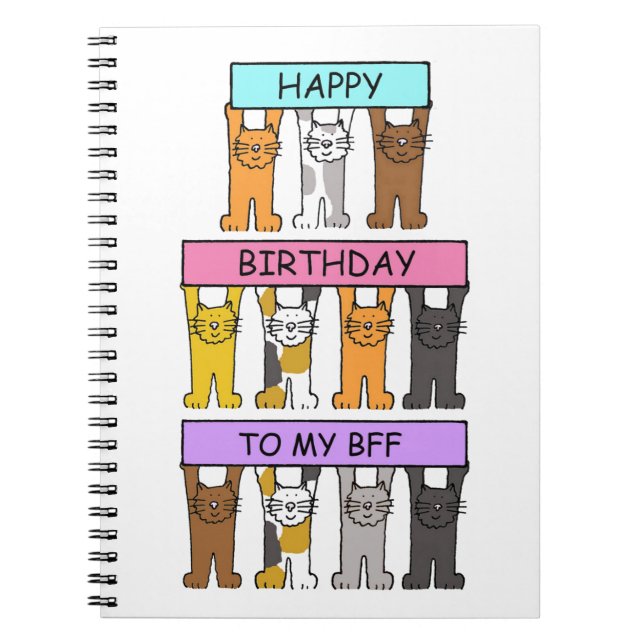 Carnet Joyeux anniversaire à mon BFF (Devant)