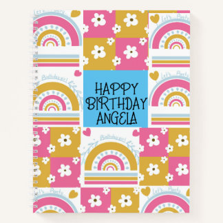 Carnet Joyeux anniversaire laisse fêter le design angela