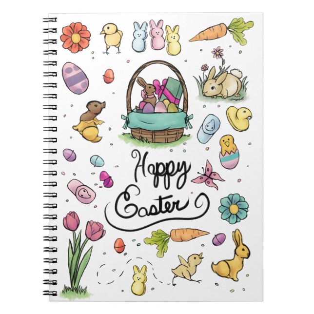 Carnet Joyeux art de Pâques (Devant)