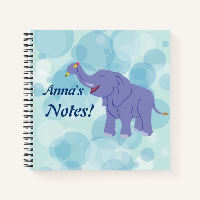 Carnet Joyeux éléphant (Devant)
