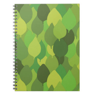 Carnet Joyeux Feuilles luxuriants - motif de surface tran