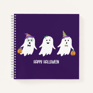 Carnet Joyeux Halloween Fantômes Trick Ou Treat