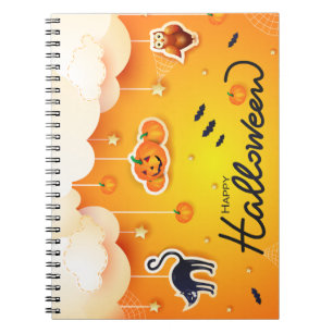 Carnet Joyeux Halloween sur les nuages