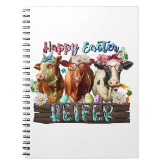Carnet Joyeux Heifer de Pâques